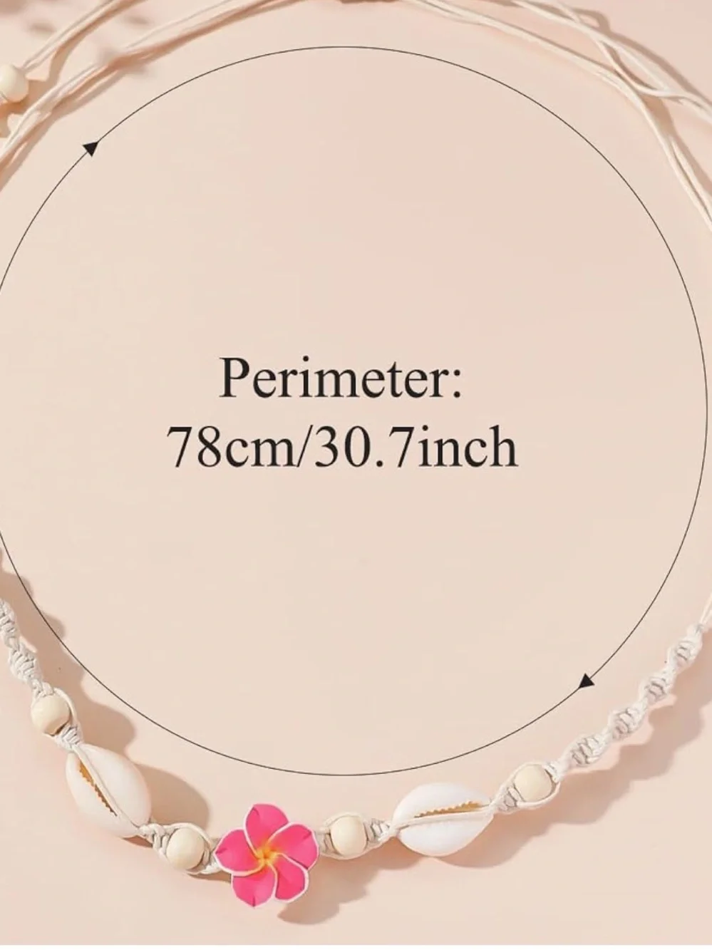 Anthropologie Pink Plumeria Shell Choker Necklace